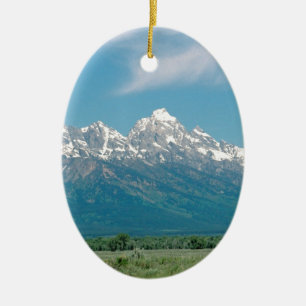 Storslagen Tetons nationalpark Julgransprydnad Keramik
