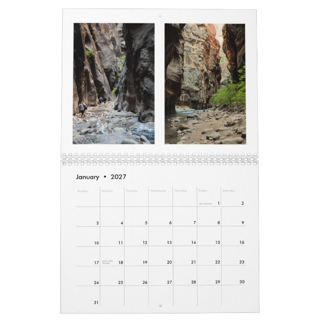 Storslagen trappuppgång kalender (Jan 2027)