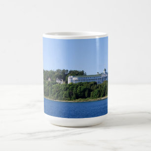 Storslaget hotell, Mackinac ö, Michigan, panorama Kaffemugg