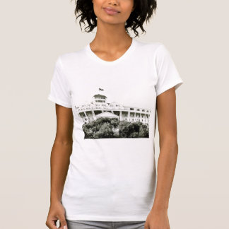 Storslaget hotell, Mackinac ö som är svartvit T-shirt