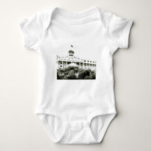 Storslaget hotell, Mackinac ö som är svartvit T Shirt