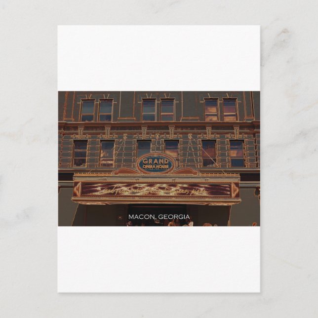 STORSLAGET OPERAHUS - MACON, GEORGIA VYKORT (Framsida)