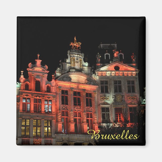 Storslaget ställe i Bryssel, Belgien Magnet (Framsidan)