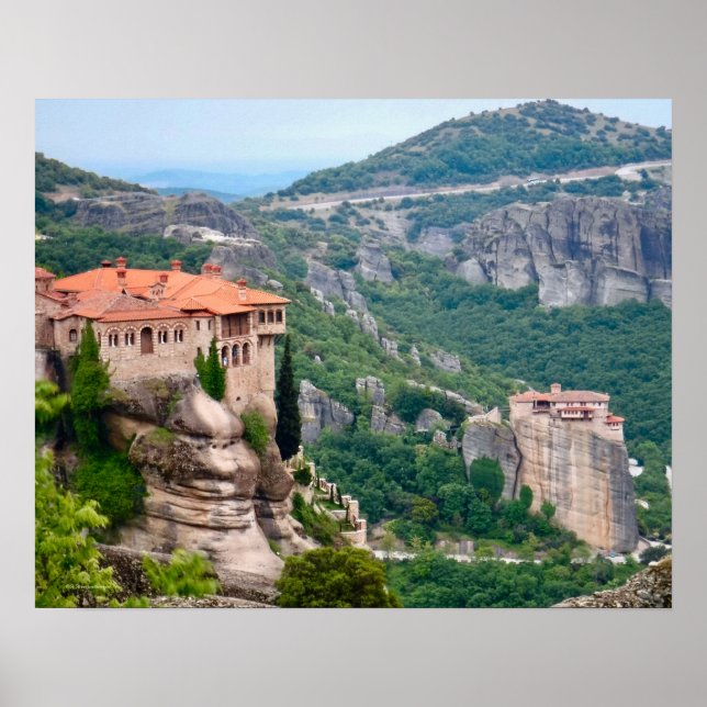 STORSLAGNA METEORA I GREKLAND POSTER (Framsidan)