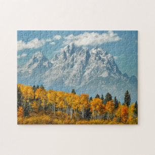 Storslagna Teton berg i nedgången Pussel