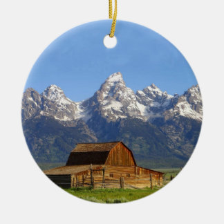 Storslagna Teton berg Julgransprydnad Keramik