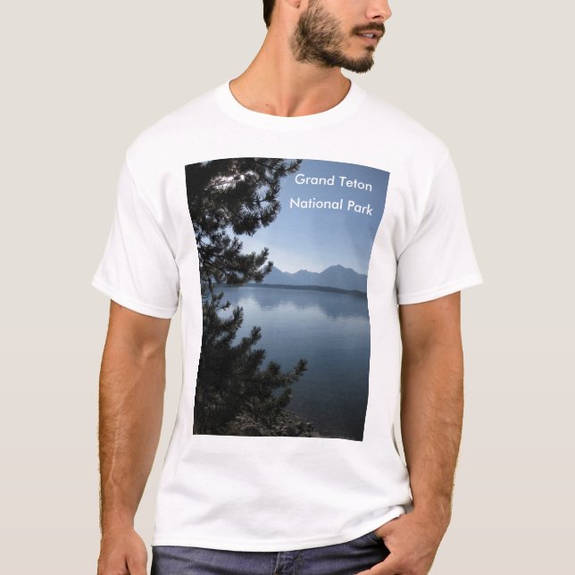 Storslagna Teton, nationalpark Tee Shirt (Framsida)