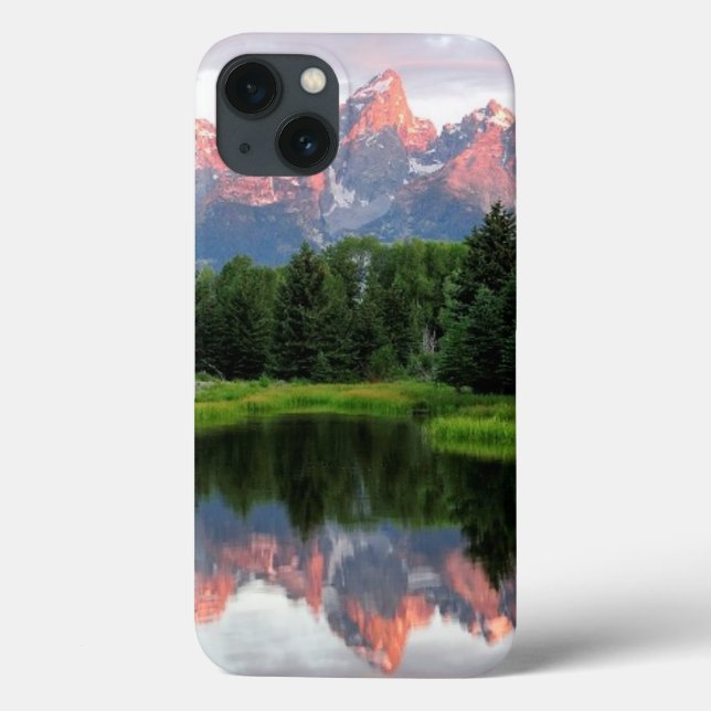 Storslagna Teton reflexioner över bäverdamm (Baksida)