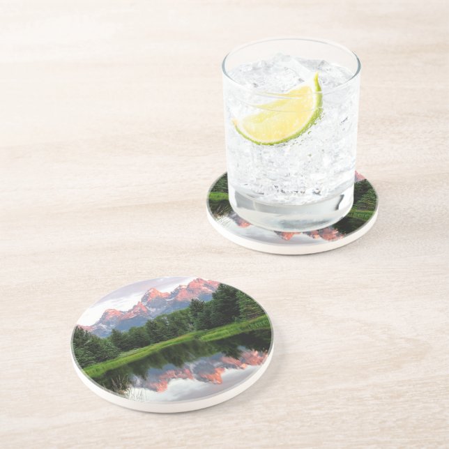 Storslagna Teton reflexioner över bäverdamm Underlägg (Sidan)