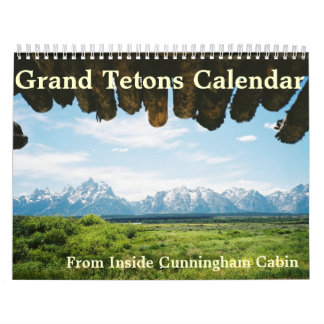 Storslagna Tetons av den Yellowstone kalendern Kalender