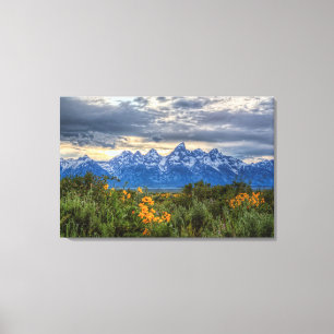 Storslagna Tetons Canvastryck