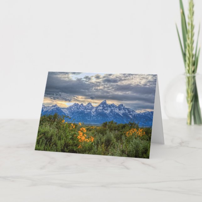 Storslagna Tetons Kort (Framsida)
