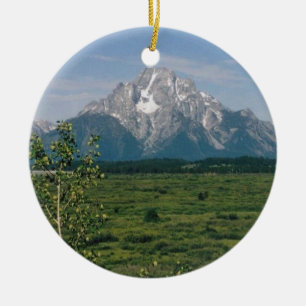 Storslagna Tetons- Wyoming Julgransprydnad Keramik