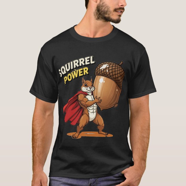 Storslagskraft: Superhjälte Squirrel Graphic T Shirt (Framsida)