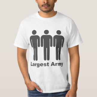 Störst armégrå färg t-shirt