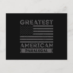 Största American Paralegal Gift USA flagga Vykort