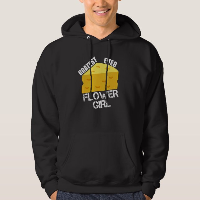 Största Blomsterflicka Någonsin Bröllopsfest Kul F Hoodie (Framsida)