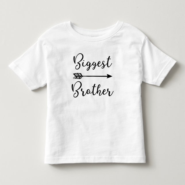 Största brodern ~ Brother Designs Arrow T Shirt (Framsida)