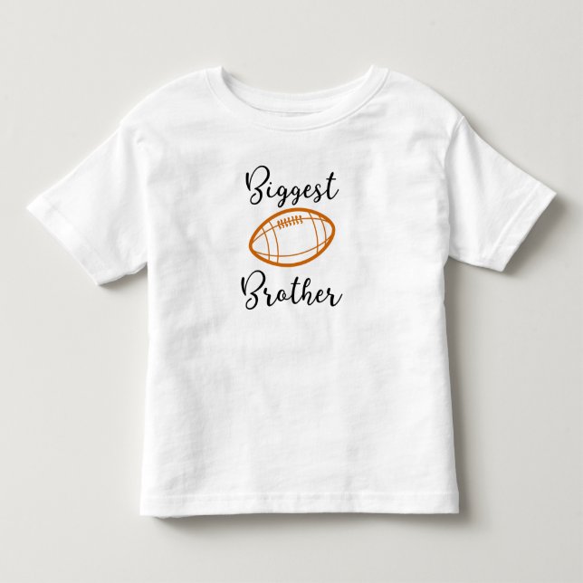 Största Bror ~ Bror Designar Fotboll T Shirt (Framsida)