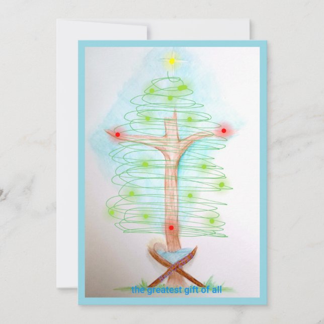 Största Gåvan Genom Tiderna  Julkort (Framsida)