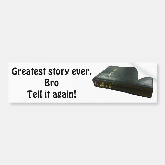 Största historien någonsin, Bro Bibeln Bildekal (Framsidan)
