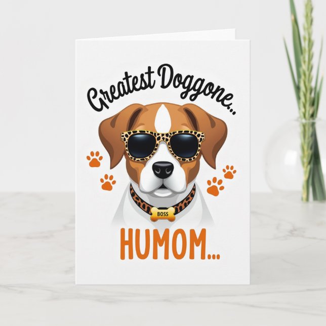 Största Humom Hund Boss Kort (Framsida)