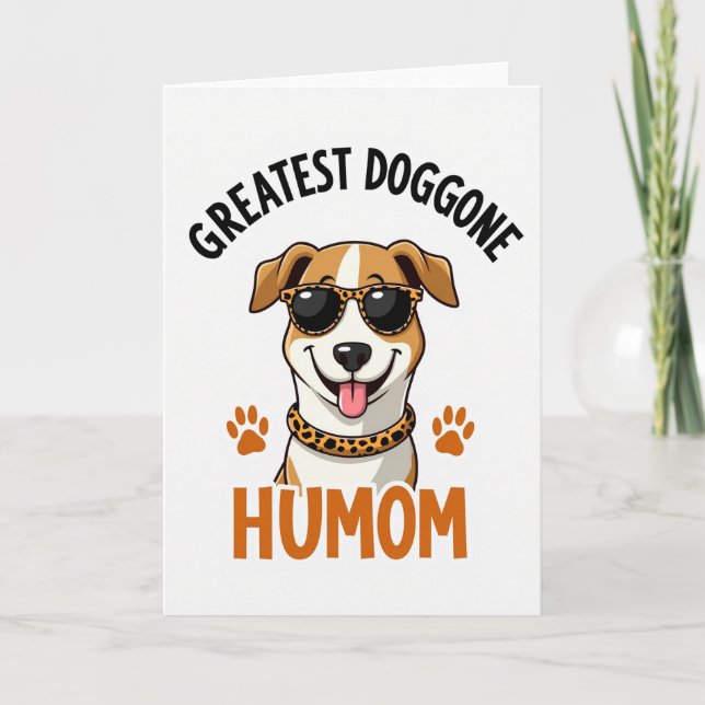 Största Humom Hund Roligt Kort (Framsida)