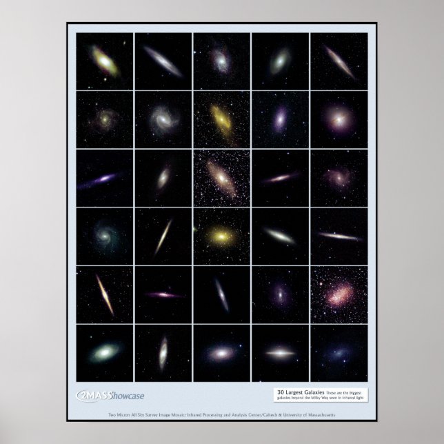 Största infraröda Galaxies Utbildningsklassrum Poster (Framsidan)