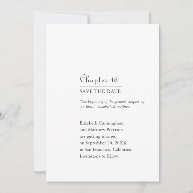 Största Kapitlet I Våra Liv | Bokformat Spara Datumet (Framsida)