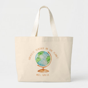 Största läraren på planeten Tote-bag Jumbo Tygkasse