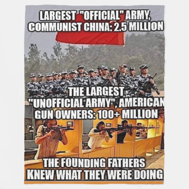 STÖRSTA "OFFIKALA" ARMÉ FLEECEFILT (Framsidan)