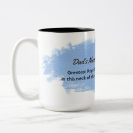 Största pappabjörn här i skogen Två-Tonad mugg