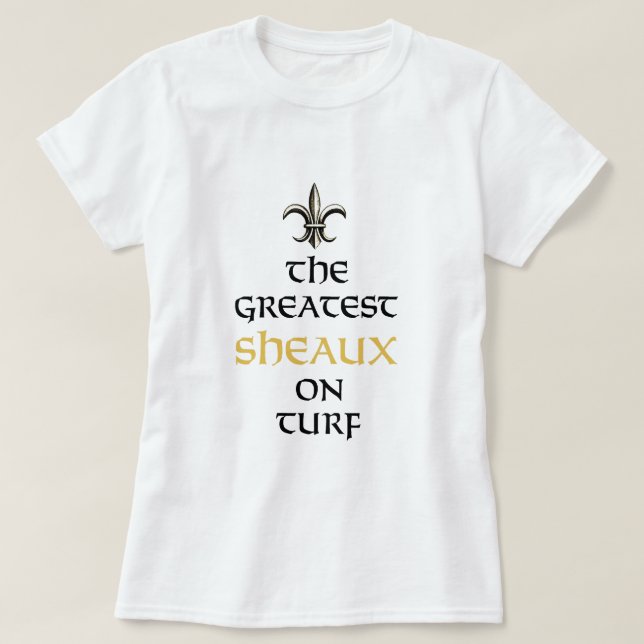 STÖRSTA SHEAUX PÅ TORVANEW ORLEANS SAINTS 2009 T-SHIRT (Design framsida)