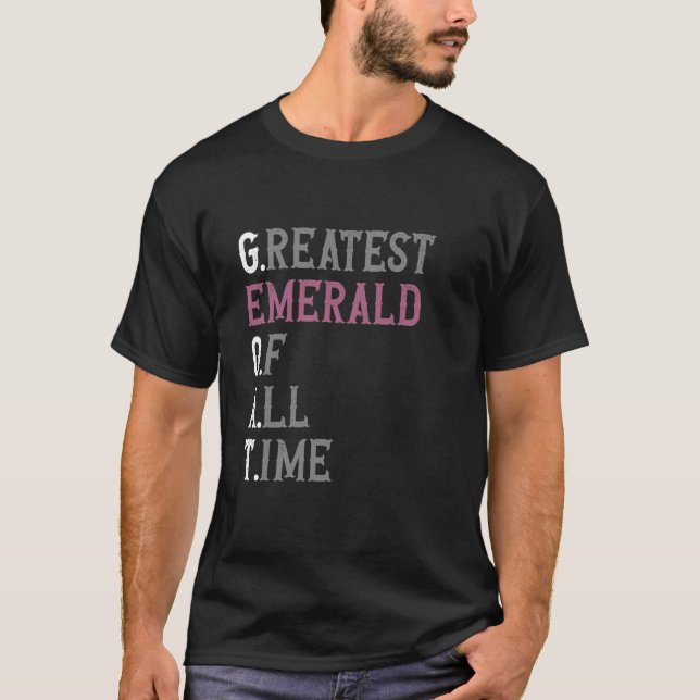 Största smaragden genom tiderna GOAT Smaragd T Shirt (Framsida)