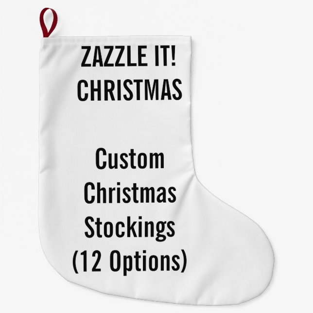 STORT 1 sidtryck för beställnings- julstrumpa (Framsidan)