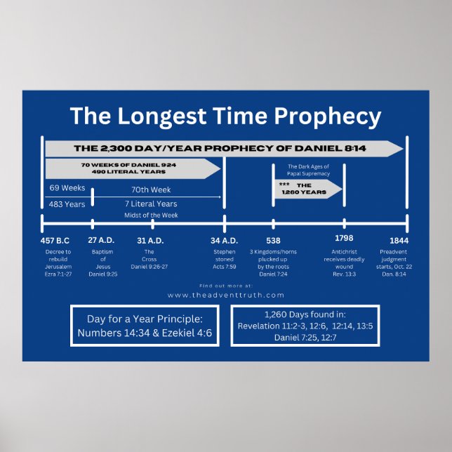 Stort 2 300-dagars/års profektyrdiagram poster (Framsidan)