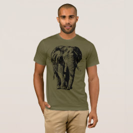 Stort afrikanskt djurliv för tjurelefant | tee shirt