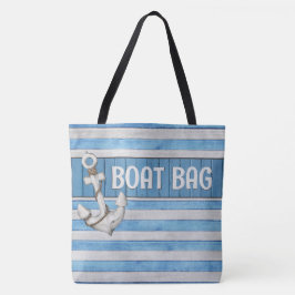 Stort Anpassningsbar Boat Bag Tote Tygkasse