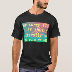 stort att bry sig inte himmel t shirt
