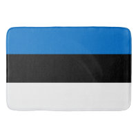 Stort badmatt med Estlands flagga