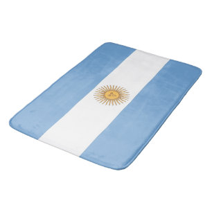 Stort badmatt med flagga av Argentina Badrumsmatta