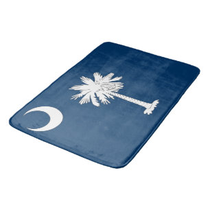 Stort badmatt med flagga av South Carolina, USA Badrumsmatta
