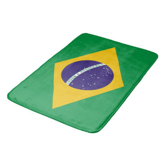 Stort badmatt med flagga från Brasilien Badrumsmatta