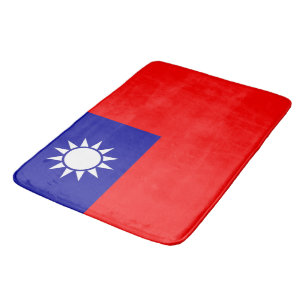 Stort badmatt med flagga från Taiwan Badrumsmatta