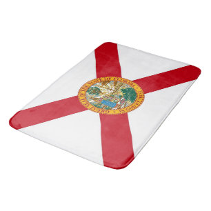 Stort badmatt med flagga i Florida, USA Badrumsmatta