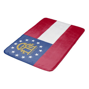Stort badmatt med flagga i Georgien, USA Badrumsmatta