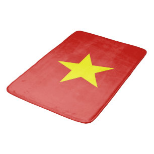 Stort badmatt med flagga i Vietnam Badrumsmatta