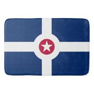 Stort badmatt med flagga Indianapolis Badrumsmatta