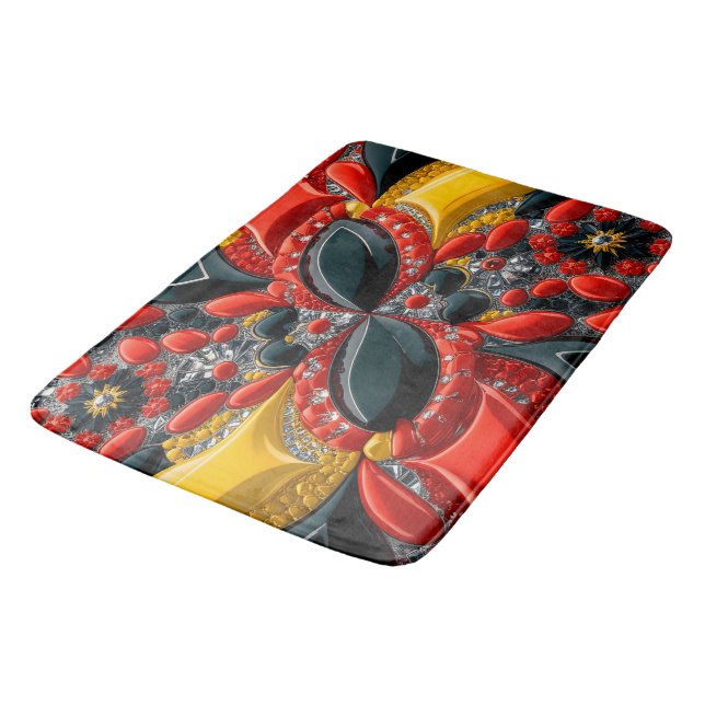 Stort badmatt med Tysklant Färg Badrumsmatta (Vinklad)