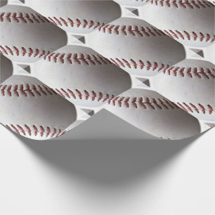 Stort baseballmönster presentpapper